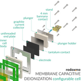 Membrane Capacitive Deionization configurable cell - MCDI configurable cell