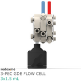 3-PEC GDE Flow Cell 3x1.5 mL - Three-Compartment Photo-Electrochemical Flow Cell for Gas Diffusion Electrodes