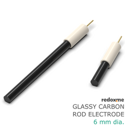 Glassy (Vitreous) Carbon rod electrode - 6 mm dia.