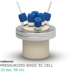 Pressurized Basic Electrochemical Cell - 10 bar, 50 mL