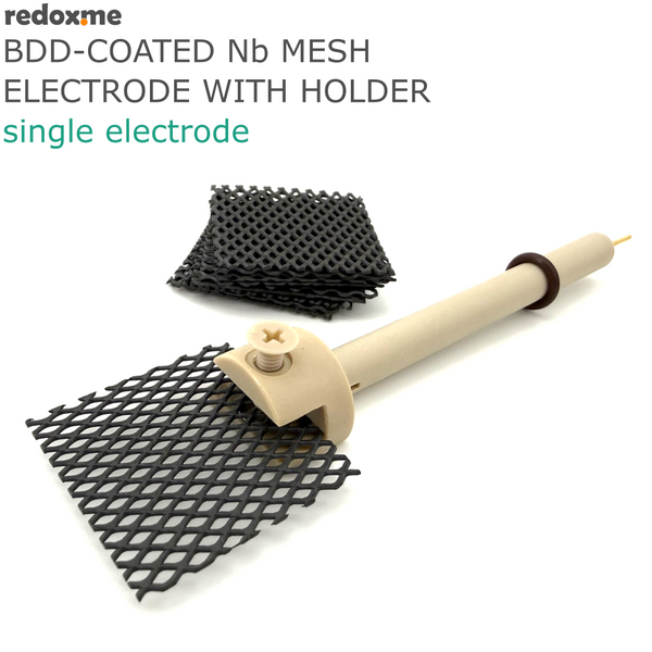 Boron-Doped Diamond Coated Niobium Mesh Electrode with Holder