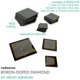Boron-Doped Diamond on Silicon Substrate