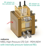 NREL High-Pressure LTE Cell - PEM/AEM with internally pressure-balanced REs