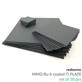 Mixed Metal Oxide Ruthenium-Iridium Coated Titanium Plate - set of 10 pcs