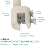 Carbon Contact Sample Holder - 4 mm max. sample thickness