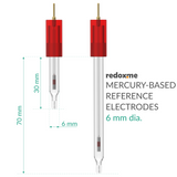 Mercury-Based Non-Refillable Reference Electrode - 6 mm dia.