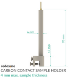 Carbon Contact Sample Holder - 4 mm max. sample thickness