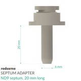 Septum Adapter, ND9 septum, 20 mm long