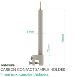 Carbon Contact Sample Holder - 4 mm max. sample thickness