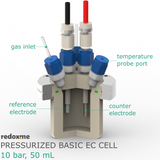 Pressurized Basic Electrochemical Cell - 10 bar, 50 mL