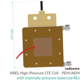 NREL High-Pressure LTE Cell - PEM/AEM with internally pressure-balanced REs