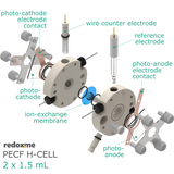 PECF H-Cell 2x1.5 mL - Photo-Electrochemical Flow H-Cell