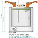 Jacketed Standard Electrochemical Cell