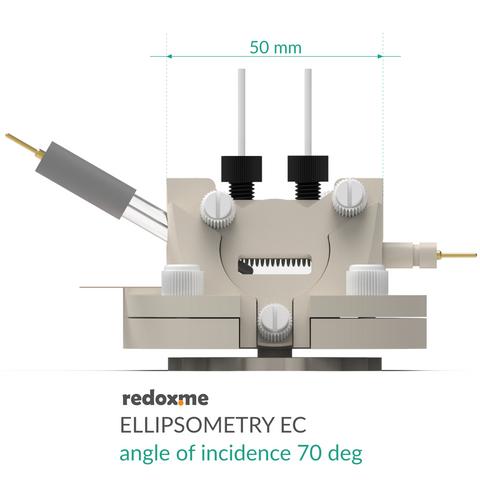 Ellipsometry EC - Ellipsometry Electrochemical Cell, angle of incidence ...