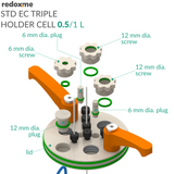 Standard Electrochemical Triple Holder Cell