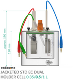 Jacketed Standard Electrochemical Dual Holder Cell
