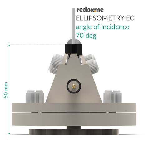 Ellipsometry EC - Ellipsometry Electrochemical Cell, angle of incidence ...