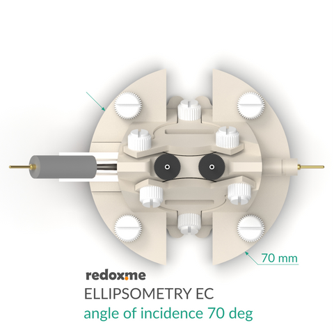 Ellipsometry EC - Ellipsometry Electrochemical Cell, angle of incidence ...