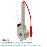 Counter Electrode Holder - membrane separation, 6 mm dia. electrodes