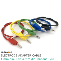 Electrode Adapter Cable - 1mm dia. F to 4 mm dia. banana F/M