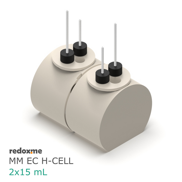 MM EC H-Cell 2x15 mL- Magnetic Mount Electrochemical H-Cell