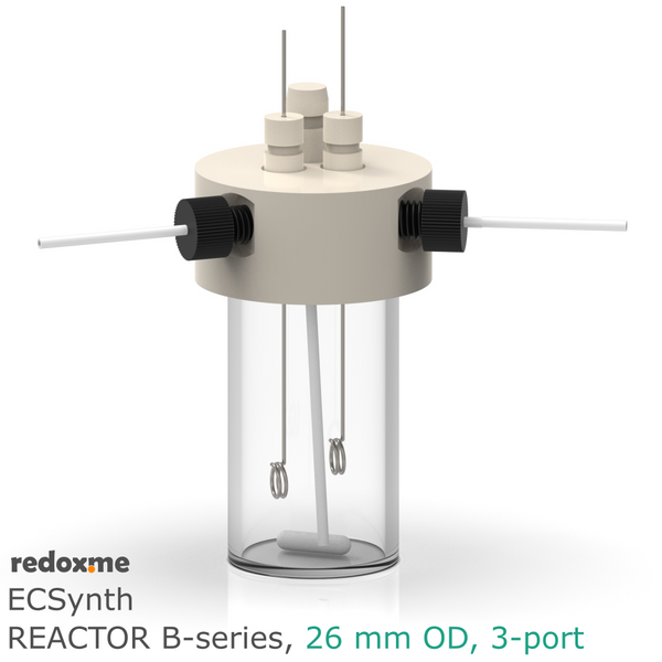 Electrosynthesis Reactor B-series, 26 mm OD, 3-port