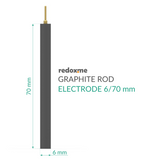 Graphite rod electrode - GR 6/70 mm