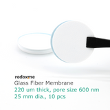 Glass Fiber Membrane 25 mm dia. (pack of 10)