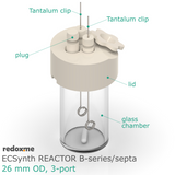 Electrosynthesis Reactor B-series/septa, 26 mm OD, 3-port