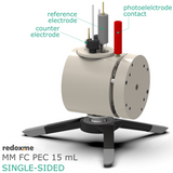 MM FC PEC 15 mL single-sided - Magnetic Mount Front Contact Photo-electrochemical Cell