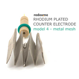 Rhodium plated counter electrode model 4 – metal mesh