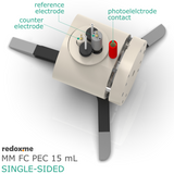 MM FC PEC 15 mL single-sided - Magnetic Mount Front Contact Photo-electrochemical Cell