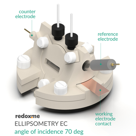 Ellipsometry EC - Ellipsometry Electrochemical Cell, angle of incidence ...