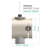 MM PEC 15 mL single-sided - Magnetic Mount Photo-electrochemical Cell