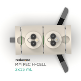 MM PEC H-Cell 2x15 mL- Magnetic Mount Photo-Electrochemical H-Cell