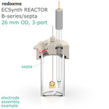 Electrosynthesis Reactor B-series/septa, 26 mm OD, 3-port